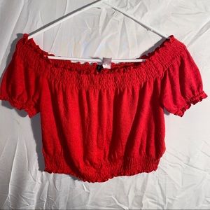 Off the shoulder Crop top